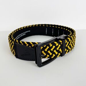 Nexbelt Braided Black & Gold Golf Ratchet Belt Mens